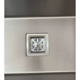 Cuba Gourmet Dupla Quadrada 78x43cm em aço inox - Construinox